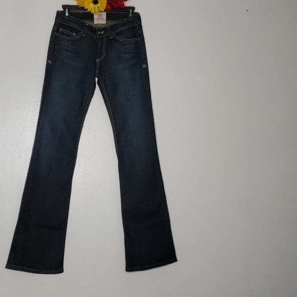 Peoples Liberation Jeans Bella Star Anthropologie Gold Star Luxury Long Bohemian - Picture 6 of 16